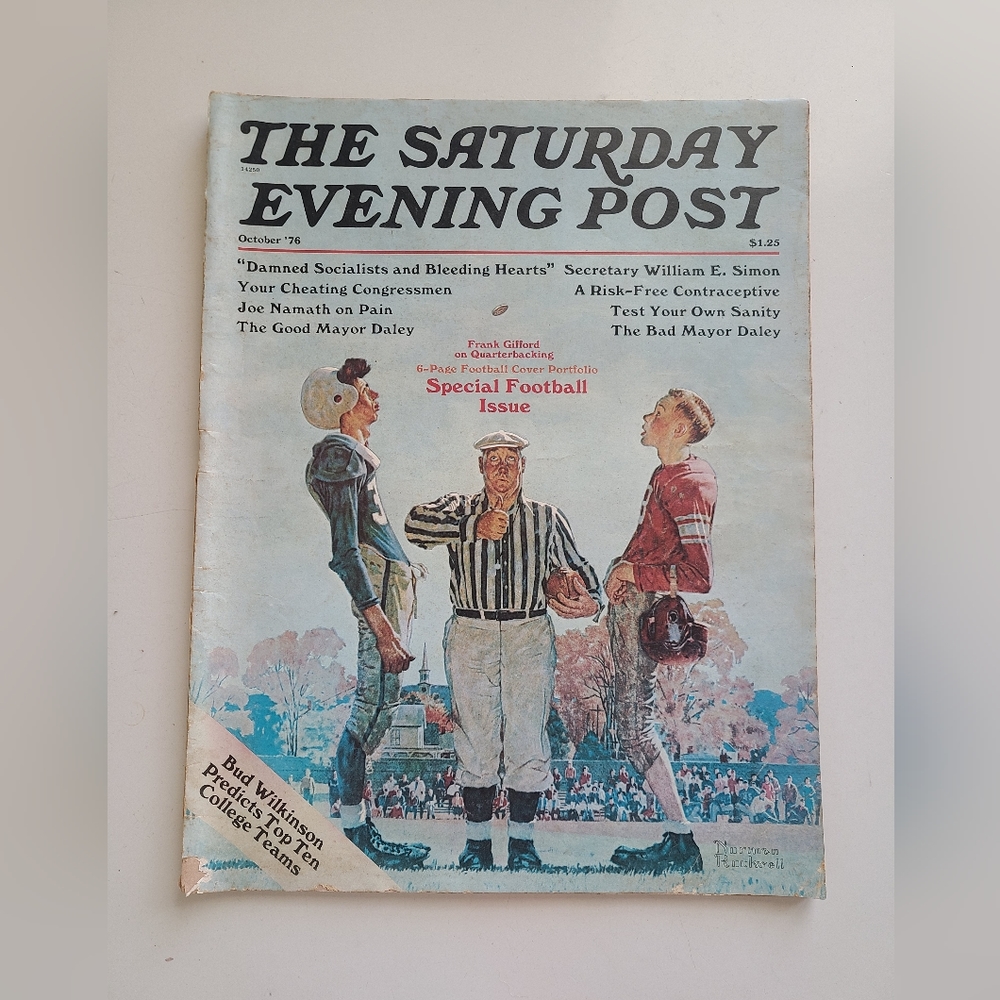 The Saturday Evening Post 1976 Frank Gifford on Quarterbacking Speical Edition